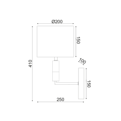 Аплик LUXOR месинг